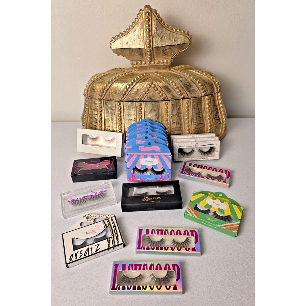 LOT-New BOLD STRIP LASHES Lilly Lashes, FlutterLash, VenusGale, Coloured Raine